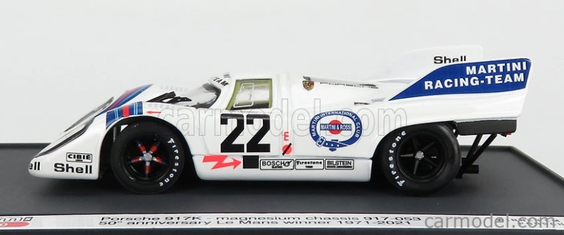 Brumm prom Porsche 917k Team Martini Racing N 22 1:43, bílá
