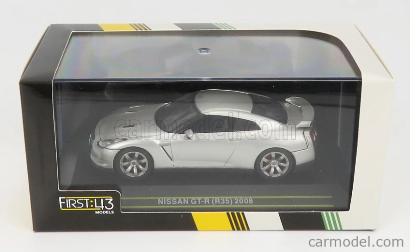 First43-models Nissan Gt-r (r35) Coupe 2008 1:43 Strieborný