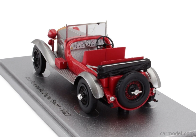 Kess-model Alfa romeo Rl Super Sport 4 Seat - 4 Posti - Bez krytého sedadla 1927 1:43 Red Silver