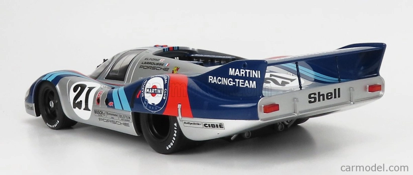 Cmr Porsche 917lh 4.9l Team Martini Racing N 21 24h Le Mans 1971 Vic Elford - Gerard Larrousse 1:12 Stříbrná Modrá