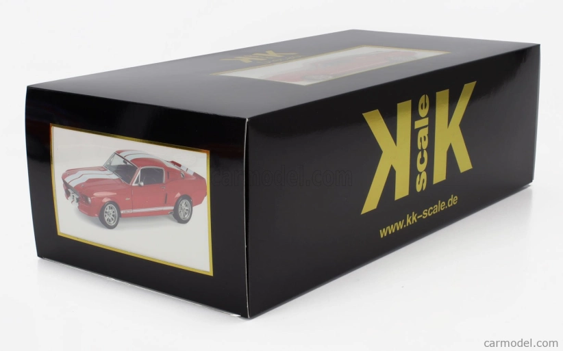 Kk-scale Ford usa Mustang Shelby Gt500 Eleanor Coupe 1967 1:12 červená biela