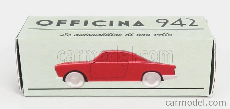 Officina-942 Fiat 1100 Tv Coupe Pininfarina 1955 1:76 Červená farba