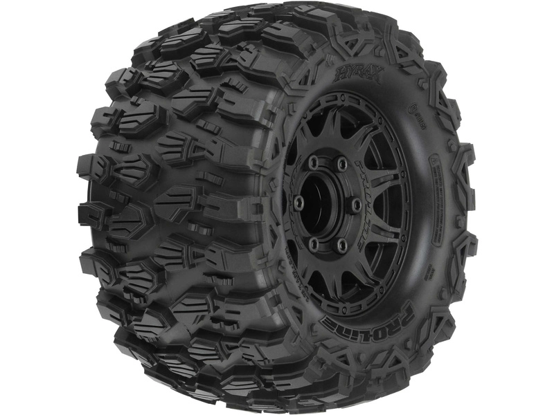 Kolesá Pro-Line 2,8", pneumatiky Hyrax, čierny disk Raid H12 (2)