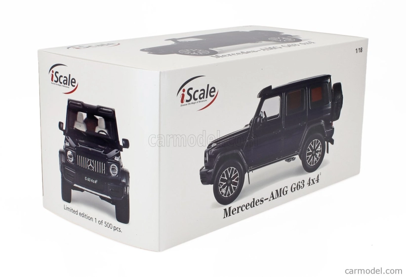 I-scale Mercedes benz G-class G63 Amg V8 Biturbo 4x4 (w463) 2022 1:18 Tmavě Modrá