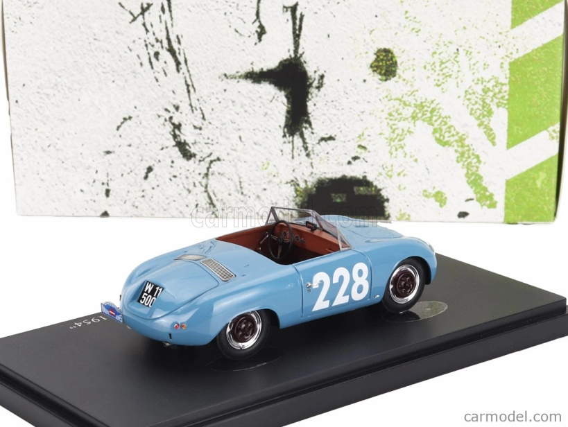 Autocult Denzel Wd 1300 Spider Super N 228 Rally Des Alpes Austria 1954 1:43 Světle Modrá