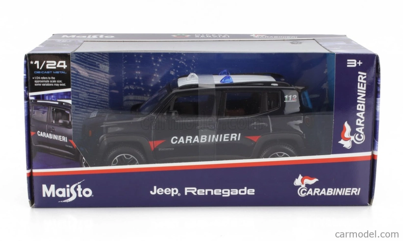 Maisto Jeep Renegade Carabinieri 2017 1:24 Blue
