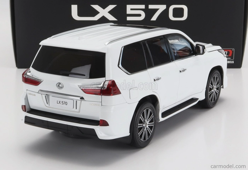 Lcd-model Lexus Lx570 2022 1:18 Bílá