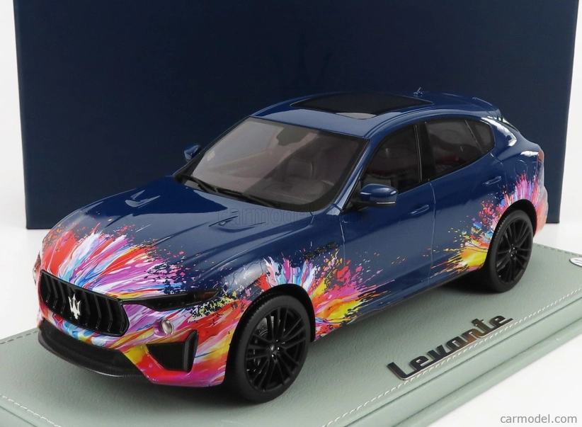 Bbr-models Maserati Levante Trofeo 2021 - Fuoriserie Edition - Con Vetrina - With Showcase 1:18 Blue