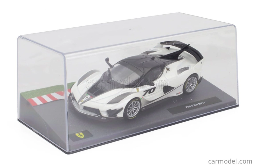 Edicola Ferrari Fxx-k Evo N 70 Press 2017 1:43 Bianco Italia - White Pearl Met