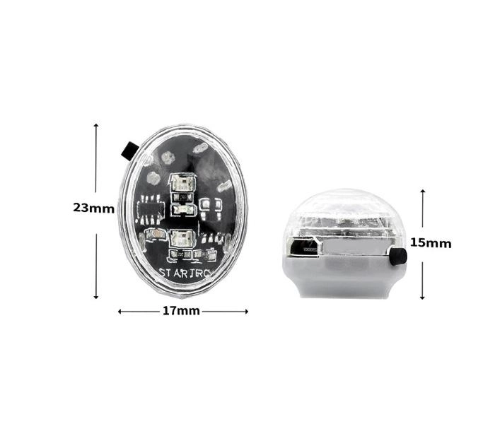 Barevné LED stroboskopické světlo pro drony (2ks)