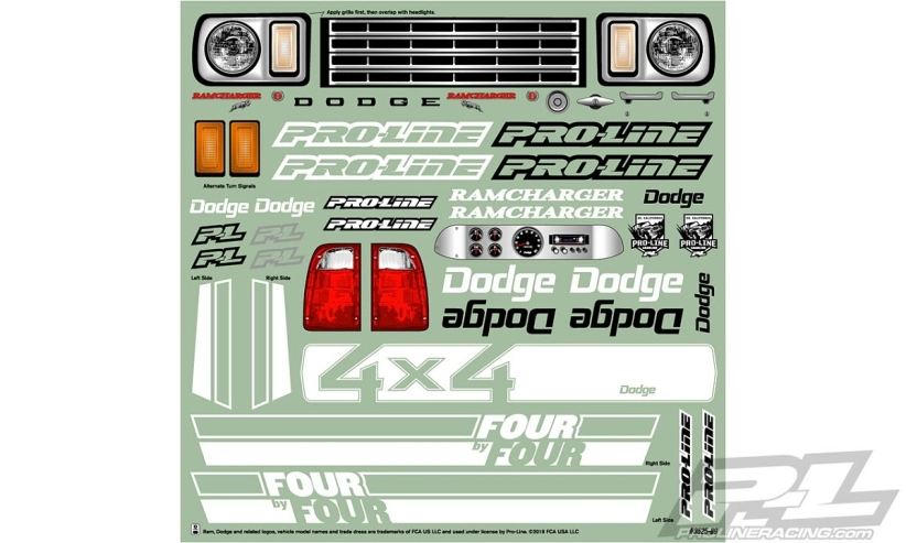 Karoserie čirá 1977 DODGE Ramcharger pro 313mm podvozky