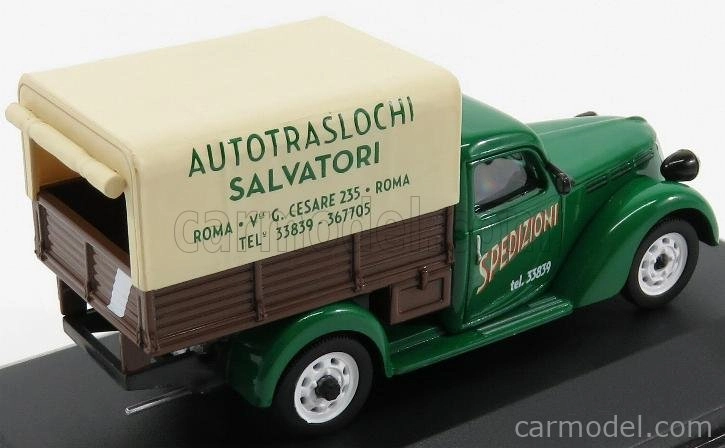 Edicola Fiat 1100 Elr Pick-up Telonato Salvatori 1952 1:43 Zelená Hnedá Béžová