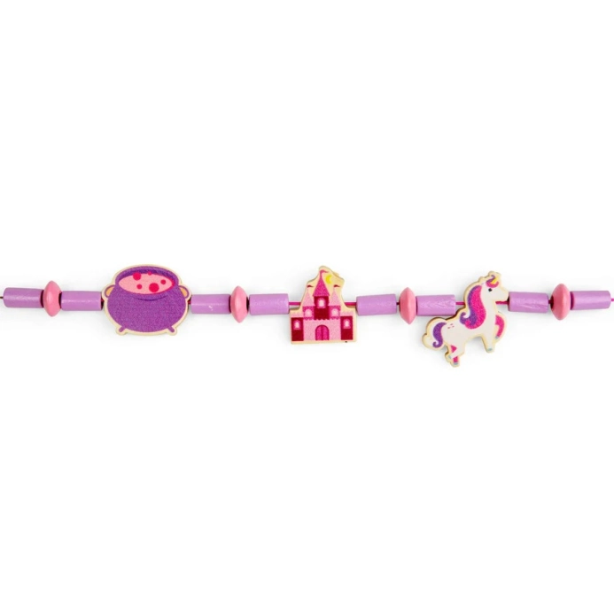 Bigjigs Toys Sada drevených korálikov Mystical Magic