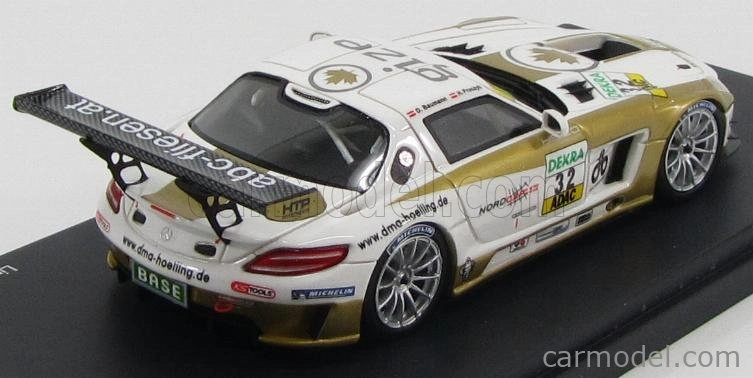 Schuco Mercedes benz Sls Coupe 6.3 Amg Gt3 (c197) N 32 Adac Masters Gt 2012 D.baumann - H.proczyk 1:43 Bílé Zlato