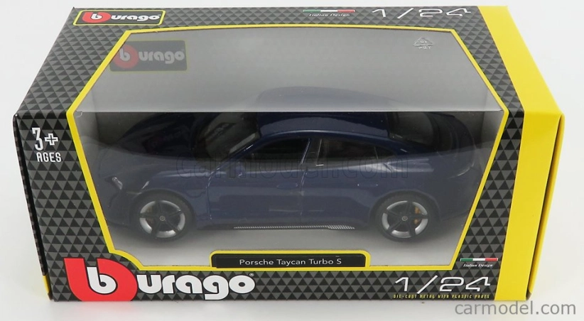 Bburago Porsche Taycan Turbo S 2019 Carrara 1:24 biela