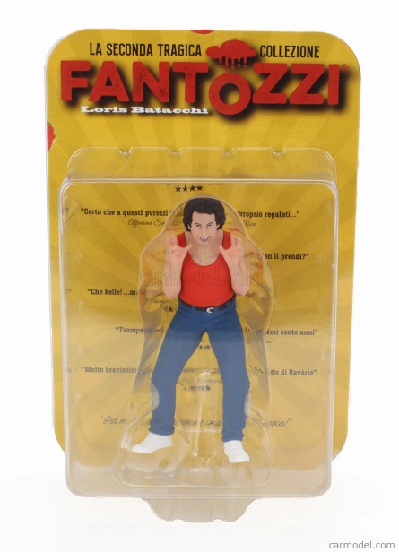 Nekonečná soška Figúrky Fantozzi - Loris Batacchi - E' Un Cobra... 1:18 Červená modrá