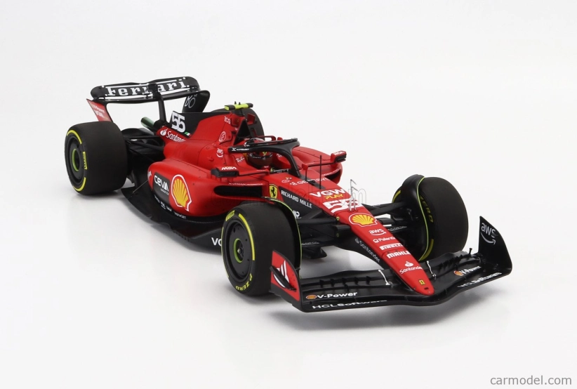 Bbr-models Ferrari F1 Sf-23 Team Scuderia Ferrari N 55 Belgium Gp 2023 Carlos Sainz 1:18 Červená Černá
