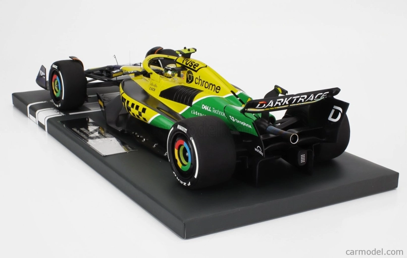 Minichamps Mclaren F1  Mcl38 Team Mclaren N 4 4th Monaco Gp (senna 30th Anniversary) 2024 Lando Norris 1:18 Žlutá Zelená Černá