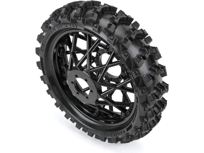 Pro-Line bicykel s 1:4 Dunlop Geomax MX14 V2 Bead CR4 vzadu, čierny disk: Promoto-MX