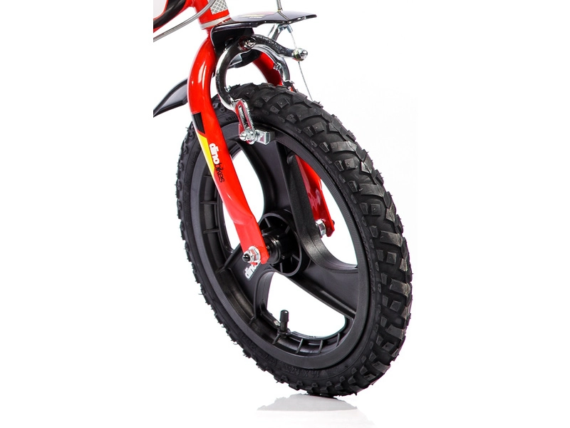 DINO Bikes - Detský bicykel 14" červený