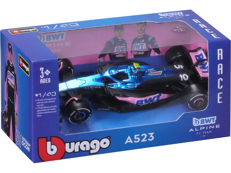 Bburago Renault F1 A523 Team Bwt Alpine F1 N 10 Season 2023 Pierre Gasly 1:43 Modrá Černá Růžová