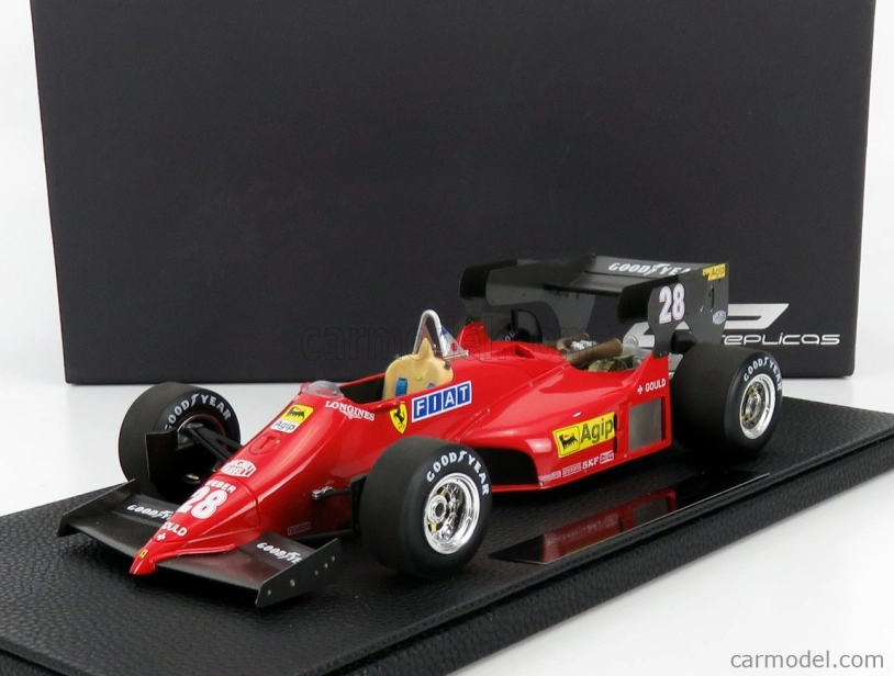 Gp-replicas Ferrari F1 126c4 N 28 Season 1984 R.arnoux 1:18 Red