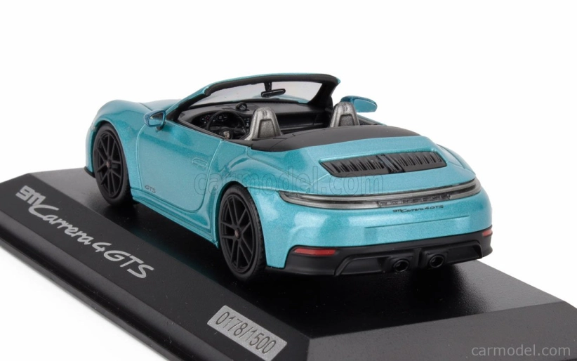 Minichamps Porsche 911 992-2 Carrera 4 Gts Cabriolet Open 2024 1:43 Ipanema Blue