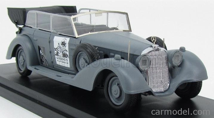 Rio-models Mercedes benz 770k Cabriolet 1936 - Bývalé osobné auto Hermanna Göringa 1:43 Vojenská sivá