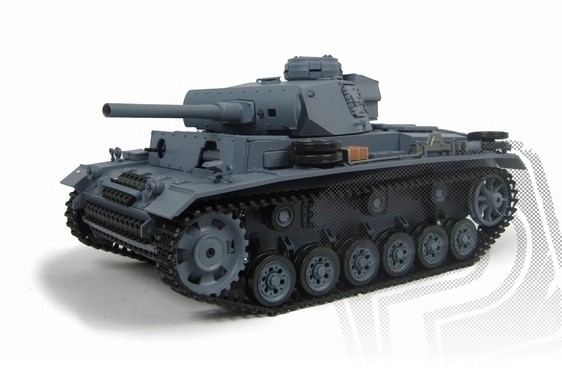 RC tank 1:16 Panzerkampfwagen III Ausf. L kouř. a zvuk. efekty