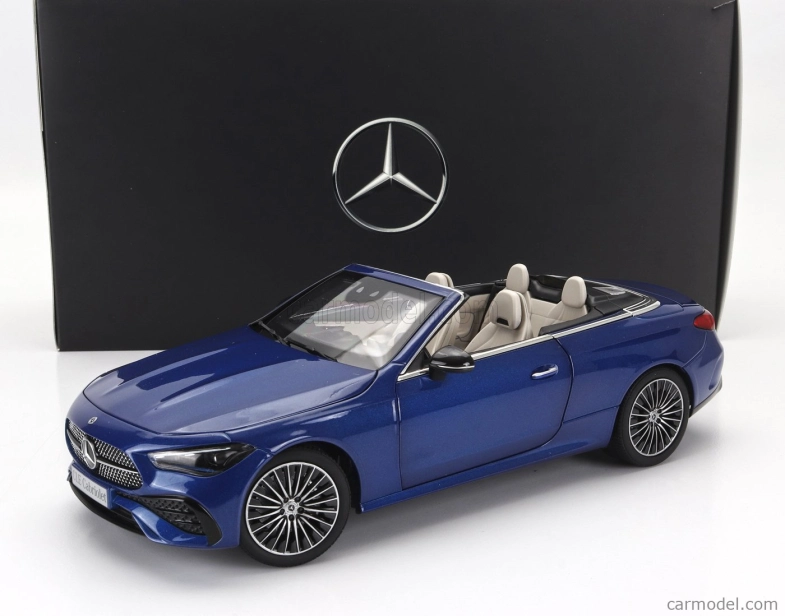 Norev Mercedes benz Cle-class Cabriolet (a236) Amg Line 2024 1:18 Spektrální Modrá Černá