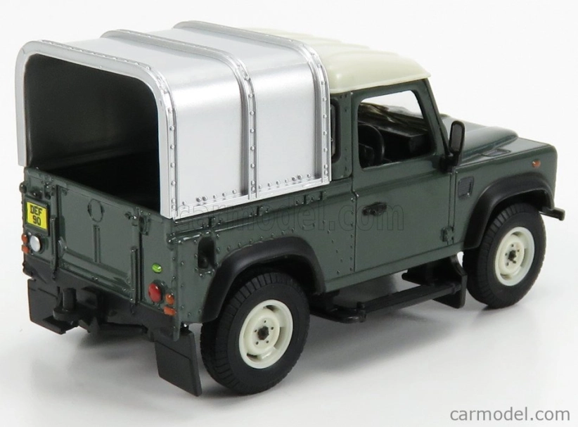 Britains Land rover Land Defender 90 Pick-up Closed 1984 1:32 Zelené Stříbro