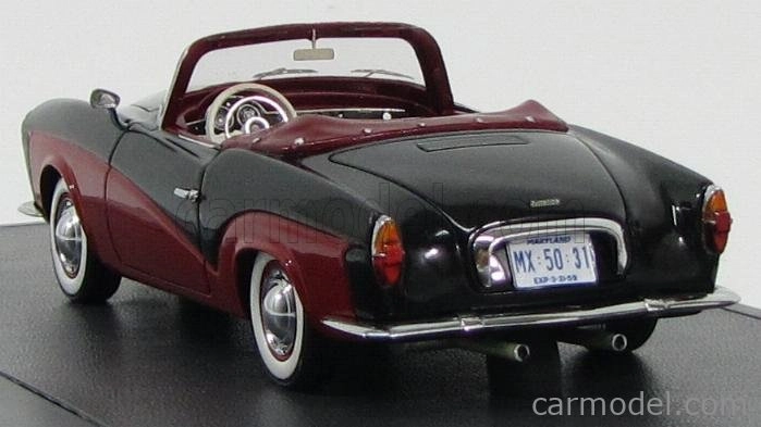 Matrix scale models Volkswagen Rometsch Lawrence Cabriolet 1959 1:43 Černá Červená