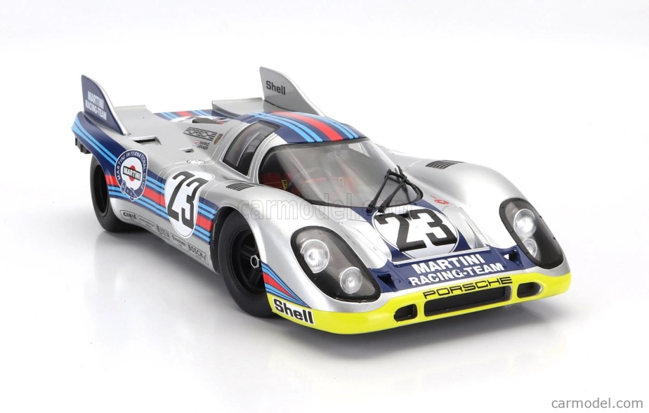 Werk83 Porsche 917k 4.9l Team Martini Racing N 23 1000km Spa 1971 Helmut Marko - Gijs Van Lennep 1:18 Stříbrná Červená Modrá Žlutá
