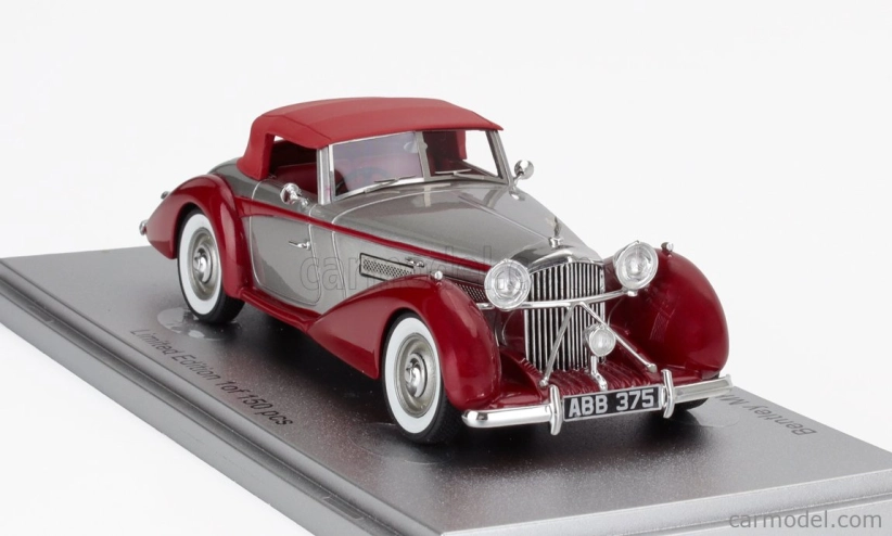 Kess-model Bentley Mkvi Drophead Ch.b122da Coupe Cabriolet Closed 1949 1:43 Silver Red
