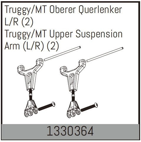 Truggy/MT Upper Suspension Arm (L/R) (2)