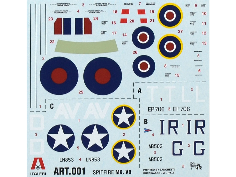 Italeri Supermarine Spitfire Mk.VB (1:72)