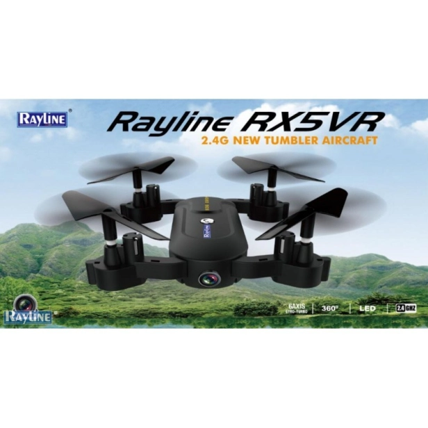 RC dron Rayline X5VR s VR okuliarmi, čierna