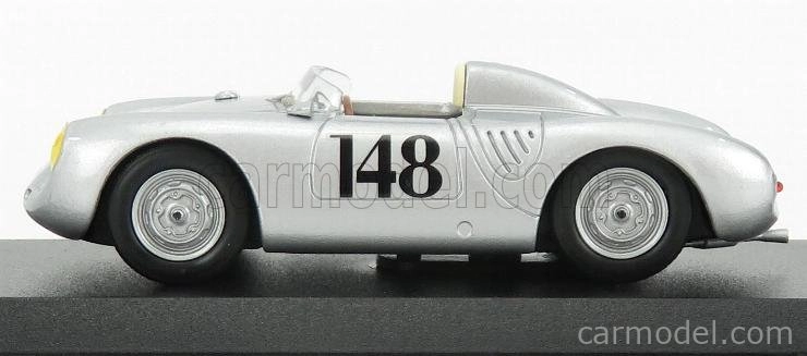 Najlepší model Porsche 550rs N 148 2nd Aosta- Gran San Bernardo 1957 Wolfgang Von Trips 1:43 Silver