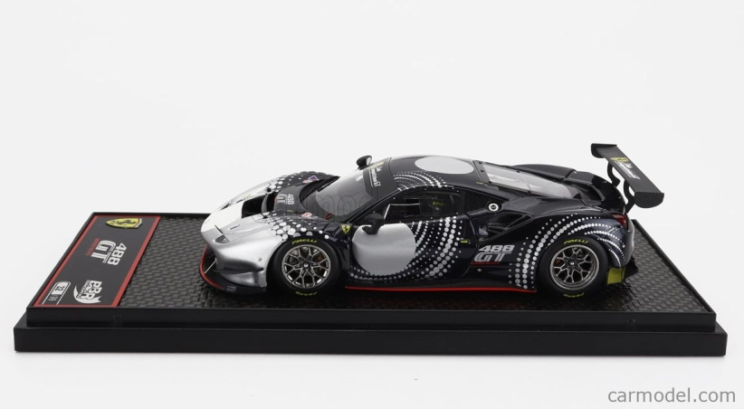 Bbr-models Ferrari 488 Gt Modificata 2020 1:43 Modrá strieborná