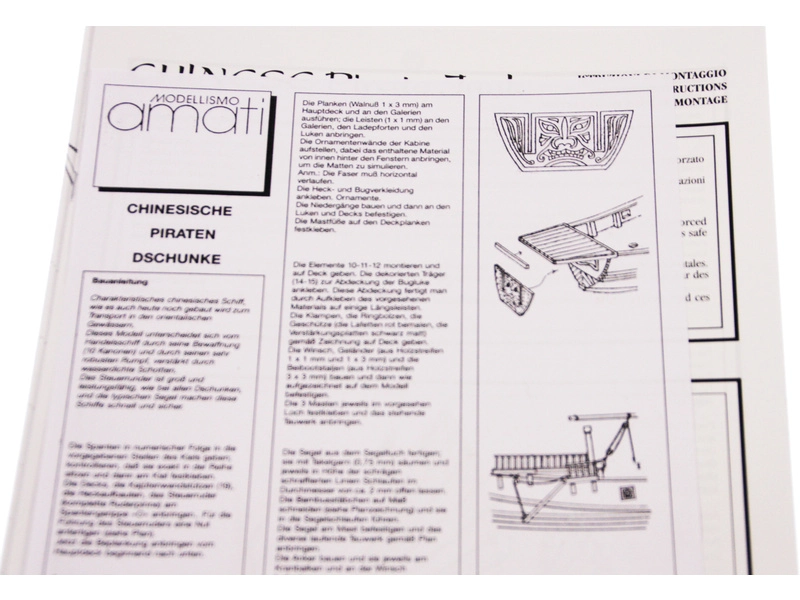 AMATI Čínska džunka 1:100 kit