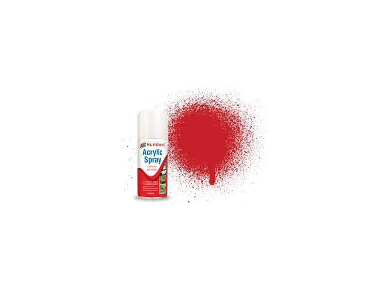 Humbrol barva ve spreji #220 závodní červená lesklá 150ml
