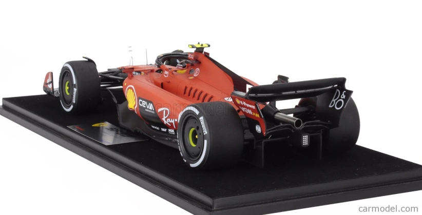 Looksmart Ferrari F1  Sf-23 Team Scuderia Ferrari N 55 Winner Singapore Gp 2023 Carlos Sainz - Con Vetrina - With Showcase 1:18 Červená Černá