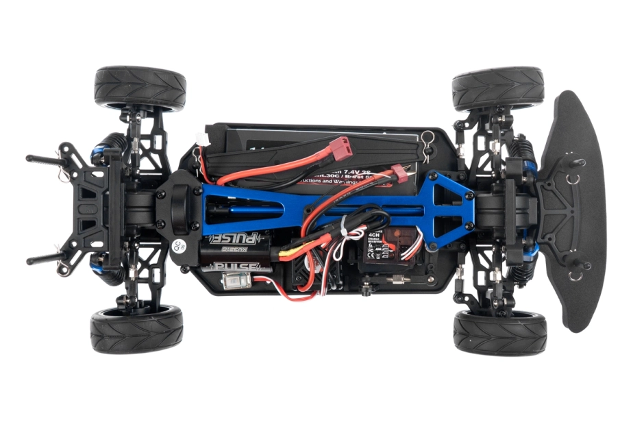 HiMOTO 1:10 Onroad NASCADA Brushless 2,4 GHz RTR set, modrá