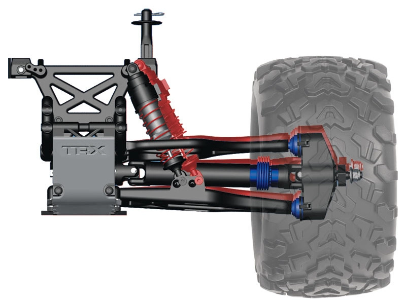 Traxxas Nitro T-Maxx 3.3 1:8 TQi bluetooth RTR červený