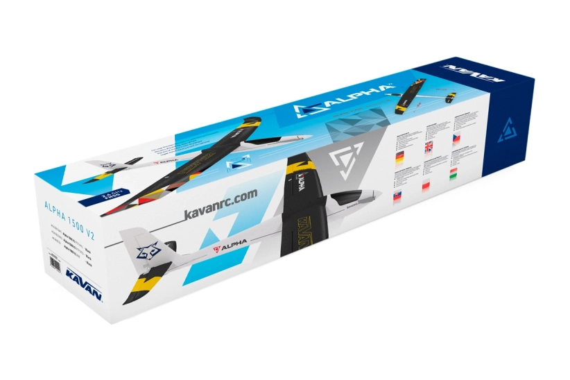 RC letadlo Alpha 1500V2 ARF, černá