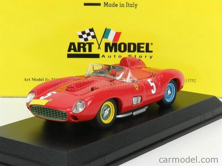 Umelecký model Ferrari 335s Ch.0700 N 5 2nd 1000km Nurburgring 1957 Collins - Gendebien 1:43 Red