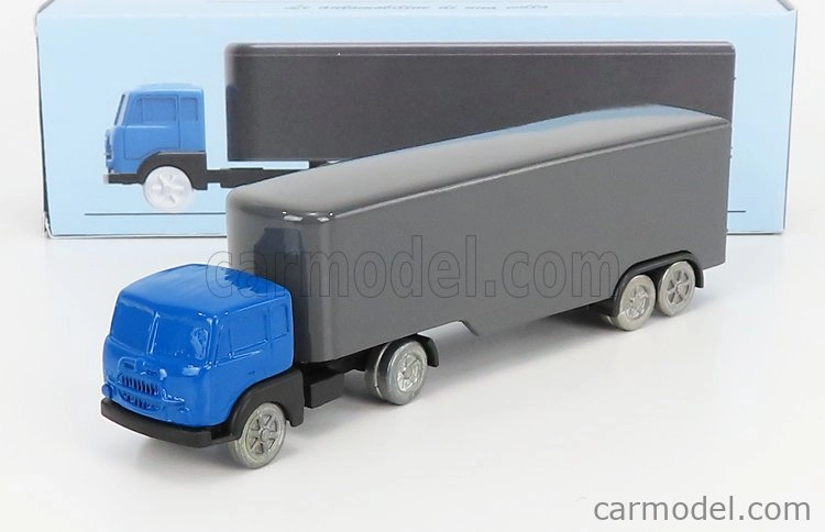 Officina-942 Fiat 682 T2 Truck Semirimorchio Furgonato 1955 1:76 Modrá strieborná