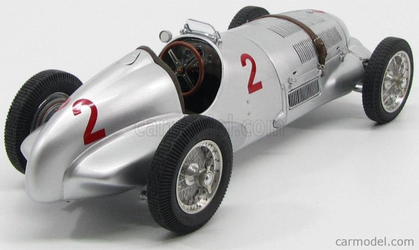 Cmc Mercedes benz F1 W125 N 2 Gp Donington 1937 H.lang 1:18 Strieborný