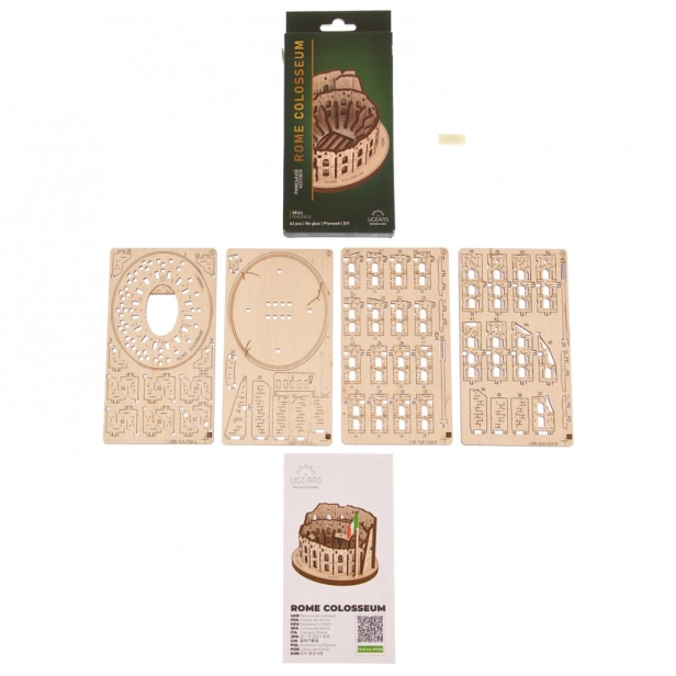 Ugears 3D drevené mechanické puzzle Rímske koloseum