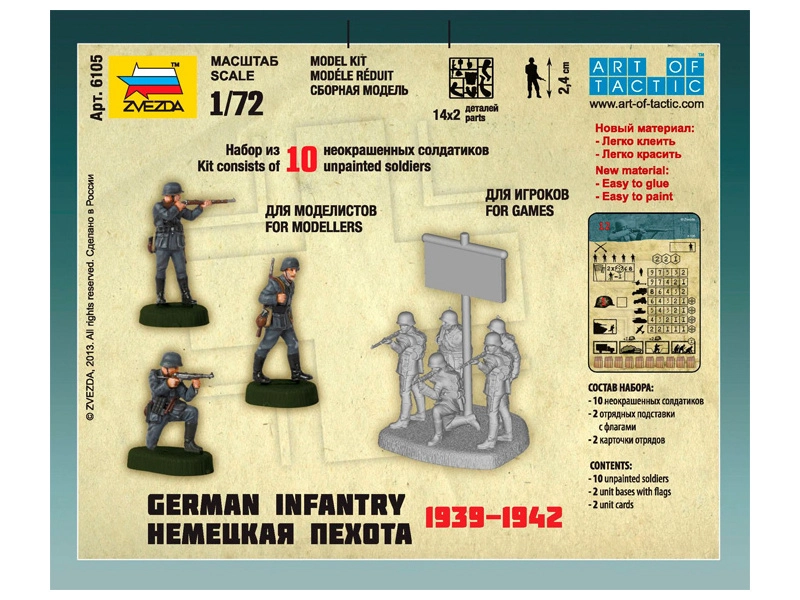 Zvezda nemecká pechota z východného frontu 1941 (1:72)